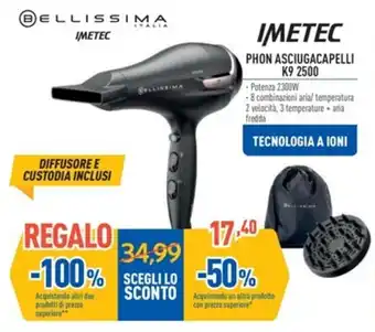 IMETEC PHON ASCIUGACAPELLI K9 2500