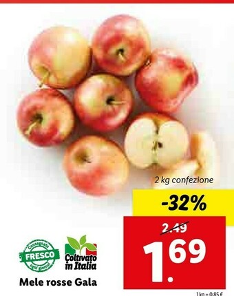 Lidl Mele Rosse offerta