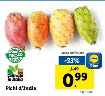 Lidl Fichi D'india offerta