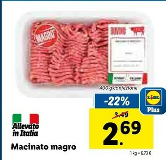 Lidl Macinato Magro offerta