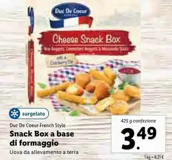 Duc de coeur French Style Snack Box A Base Di Formaggio