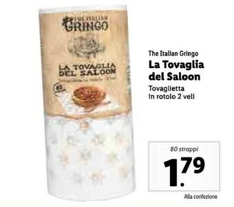 Lidl The italian gringo La Tovaglia Del Saloon offerta
