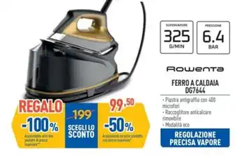 FreeShop Rowenta FERRO A CALDAIA DG7644 offerta