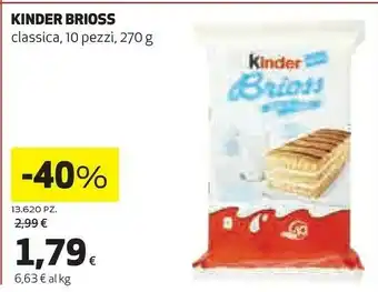 Coop Ferrero Kinder Brioss Classica offerta