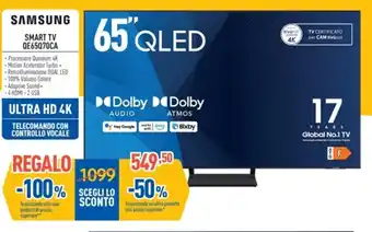 FreeShop SAMSUNG SMART TV QE65070CA offerta