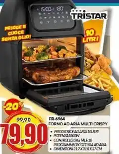 Risparmio Casa Tristar fr-6964 forno ad aria multi crispy offerta