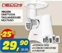 Risparmio Casa Necchi nk2206 grattugia tagliaverdure multiuso offerta