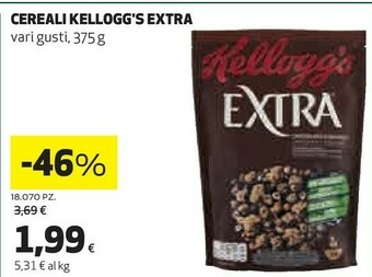 Coop Kelloggs Cereali Extra offerta