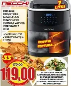 Risparmio Casa Necchi nk11068 friggitrice ad aria con funzione di forno a vapore integrato offerta