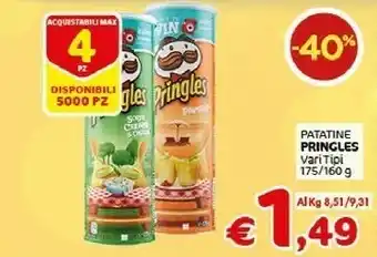 Crai Pringles Patatine fritte offerta