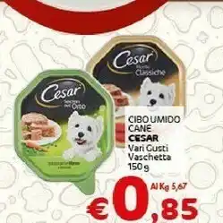 Crai Cesar Cibo per cani offerta