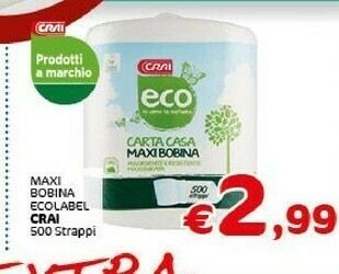 Crai Rotoli di carta offerta