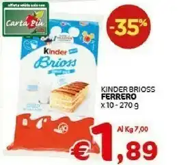 Crai Kinder Brioss offerta