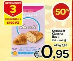 Crai Bauli Il Croissant Classico 240 G(ml) offerta