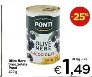 Crai Ponti Olive Nere Snocciolate offerta