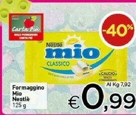 Crai Nestlè Nestlè - Formaggino Mio 125 g(ml) offerta