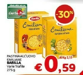 Crai Barilla Pasta all'uovo offerta
