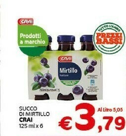 Crai Succhi di frutta offerta