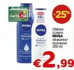 Crai Nivea Crema corpo offerta
