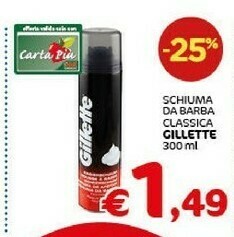 Crai Gillette Schiuma da barba offerta