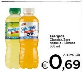 Crai Energade - Energade Gusto Limone 500 G(ml) offerta