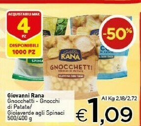 Crai Rana Gnocchetti 500 G(ml) offerta