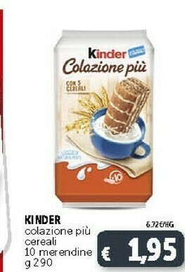 Deco Supermercati Ferrero Kinder Colazione Più 290 G(ml) offerta