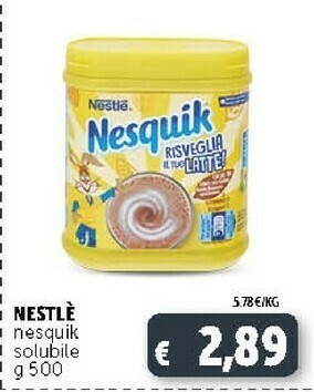 Deco Supermercati Nestle Nesquik Solubile offerta