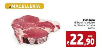 Deco Supermercati Lombata Di Bovino Adulto Scottona Danese Rossa offerta
