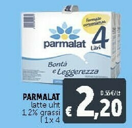 Deco Supermercati Parmalat Latte Intero Bontà E Gusto offerta