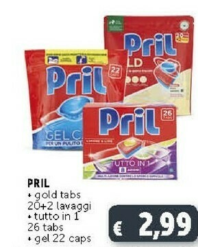Deco Supermercati Pril Gold Tabs offerta
