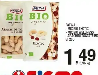 Fatina Mix Bio Exotic/ Mix Bio Wellness/ Arachidi Tostate Bio 250 G