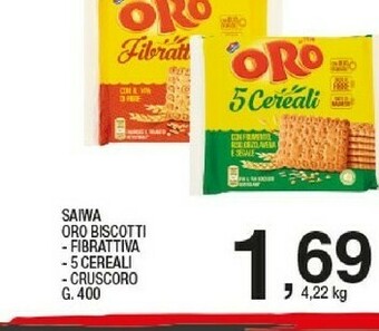 Sigma Saiwa Oro 5 Cereali 400 G(ml) offerta