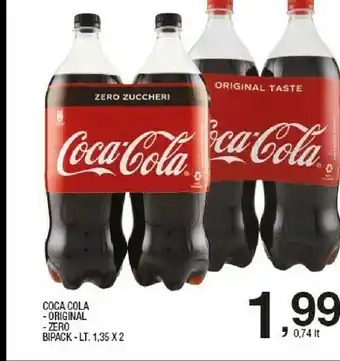 Sigma Coca-Cola - Coca Cola Zero Zuccheri Zero Calorie 1350 g(ml) offerta