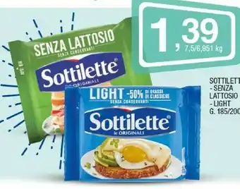Sigma Sottilette Senza Lattosio offerta