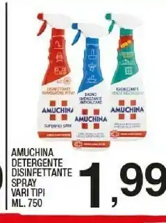 Sigma Amuchina Detergente Disinfettante offerta