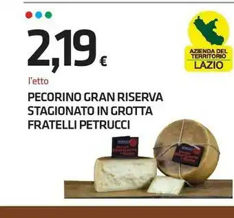Superconti Petrucci Pecorino offerta