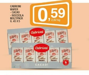 Sigma Cabrioni Wafer Cacao offerta