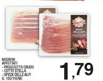 Sigma Negroni Affettati Prosciutto Crudo offerta