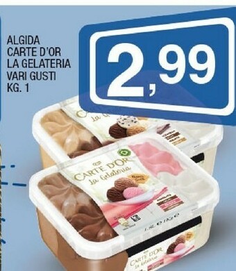 Sigma Algida Carte D'Or La Gelateria Stracciatella Gianduia Caffè 1000 G(ml) offerta