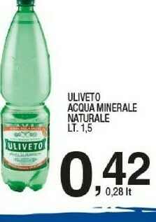 Sigma Uliveto Acqua Minerale Naturale offerta