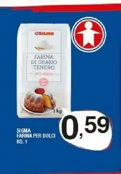 Sigma Sigma Farina Di Grano Tenero Per Dolci 1 Kg offerta