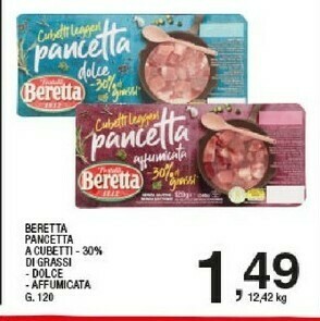 Sigma Beretta Pancetta A Cubetti offerta