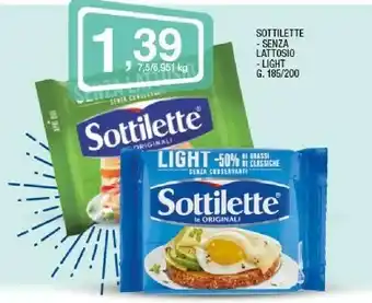Sigma Sottilette Senza Lattosio Light offerta