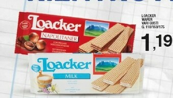 Sigma Loacker Wafer Milk 175 G(ml) offerta