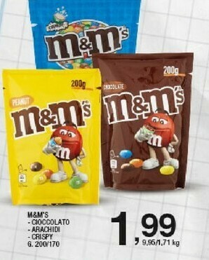 Sigma M&M's - M&M's Chocolate 200 G(ml) offerta