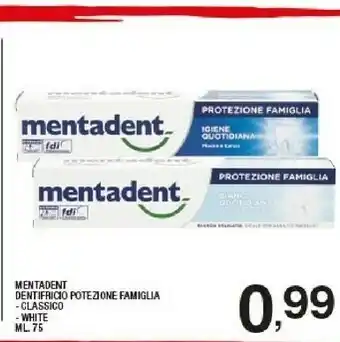 Sigma Mentadent Dentifricio Potezone Famiglia offerta