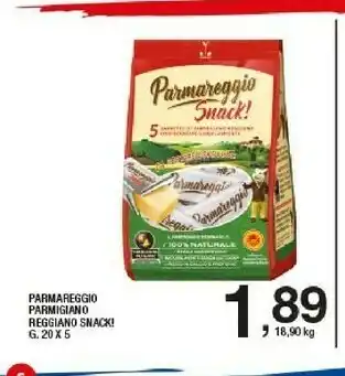 Sigma Parmareggio 5 Snack Di Parmigiano Reggiano 100 G(ml) offerta