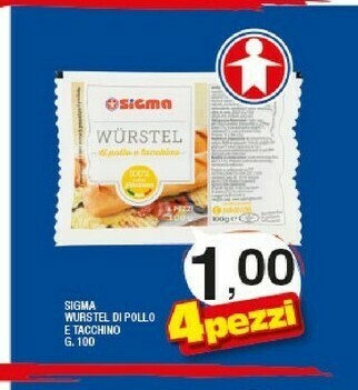 Sigma Sigma Wurstel Di Pollo E Tacchino offerta