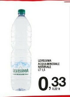 Sigma Levissima Acqua Minerale Naturale offerta